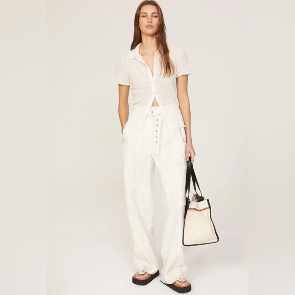 FLAWED 3.1 Phillip Lim White Cargo Pants Size Medium $595